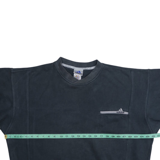 Mens UK Size L adidas Blue Pullover Sweatshirt