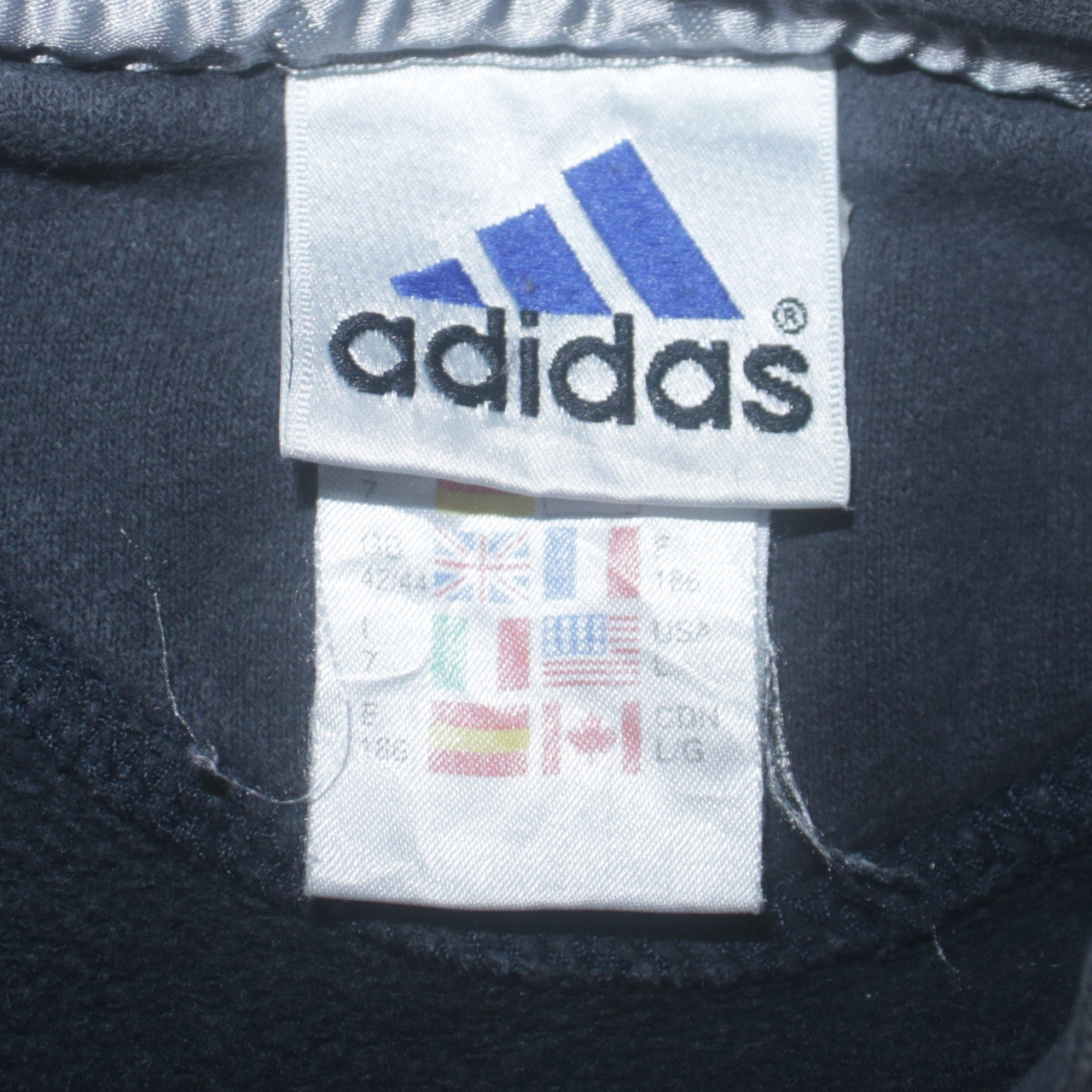 Mens UK Size L adidas Blue Pullover Sweatshirt