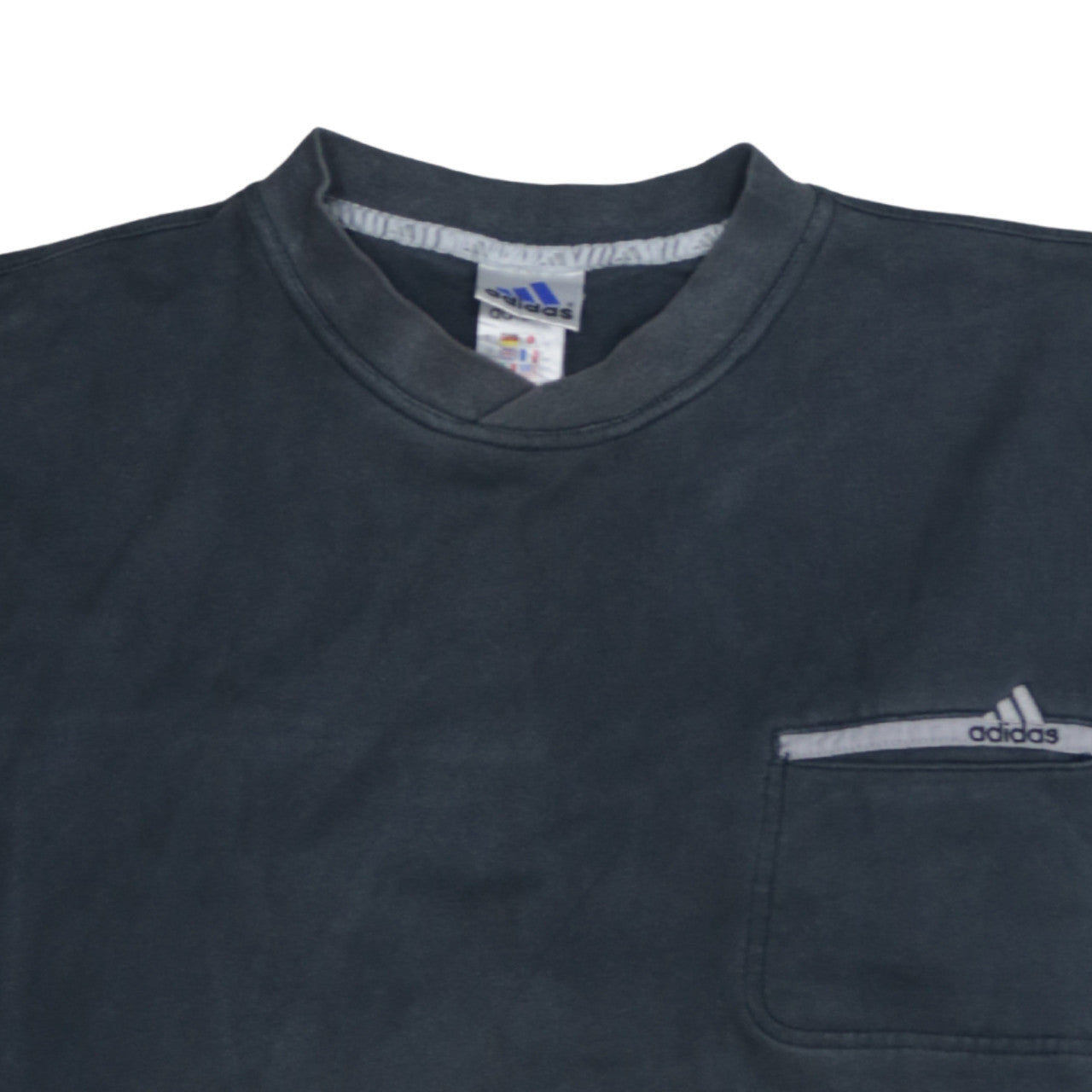 Mens UK Size L adidas Blue Pullover Sweatshirt