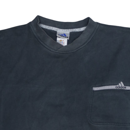 Mens UK Size L adidas Blue Pullover Sweatshirt