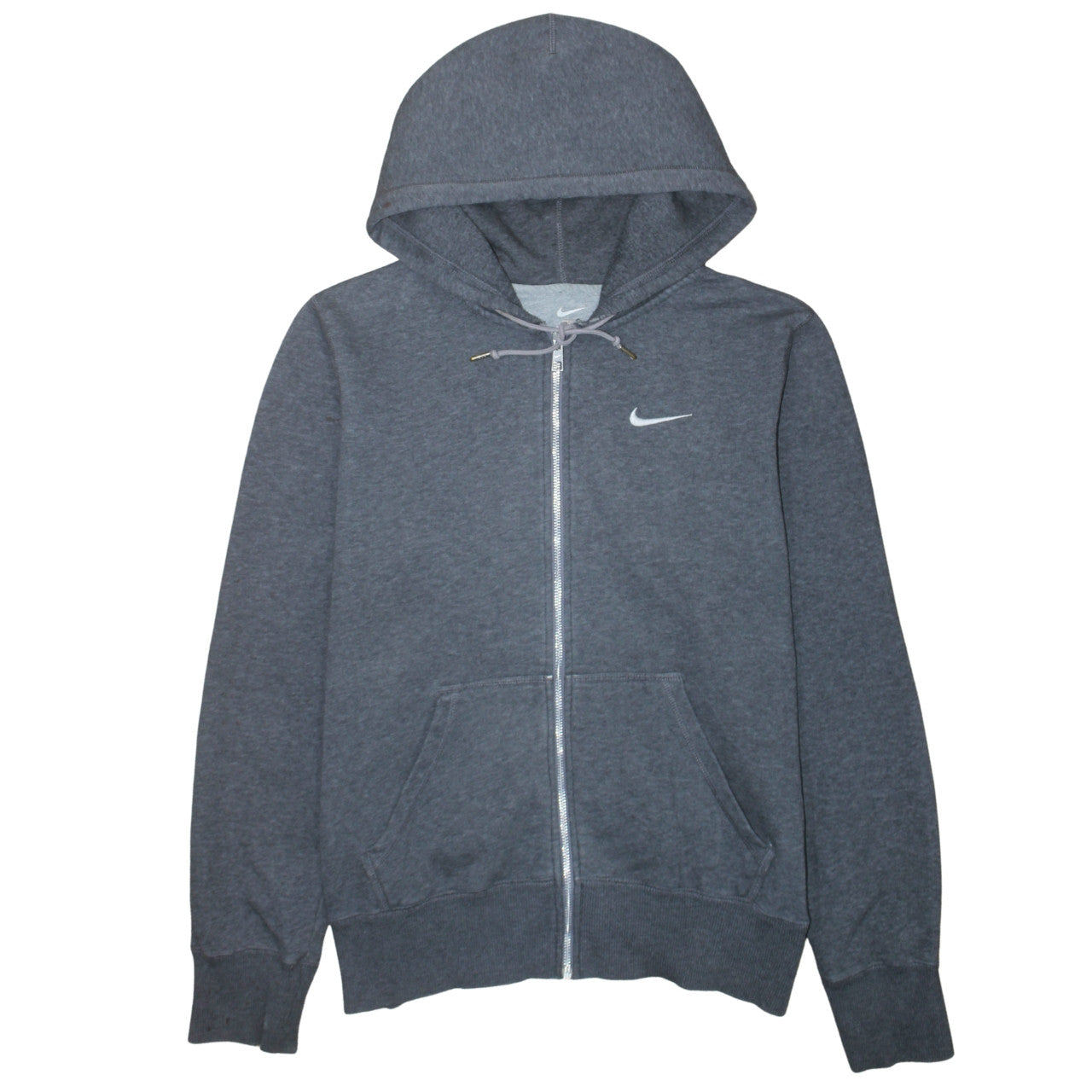 Mens UK Size S Nike Grey Full Zip Hoodie