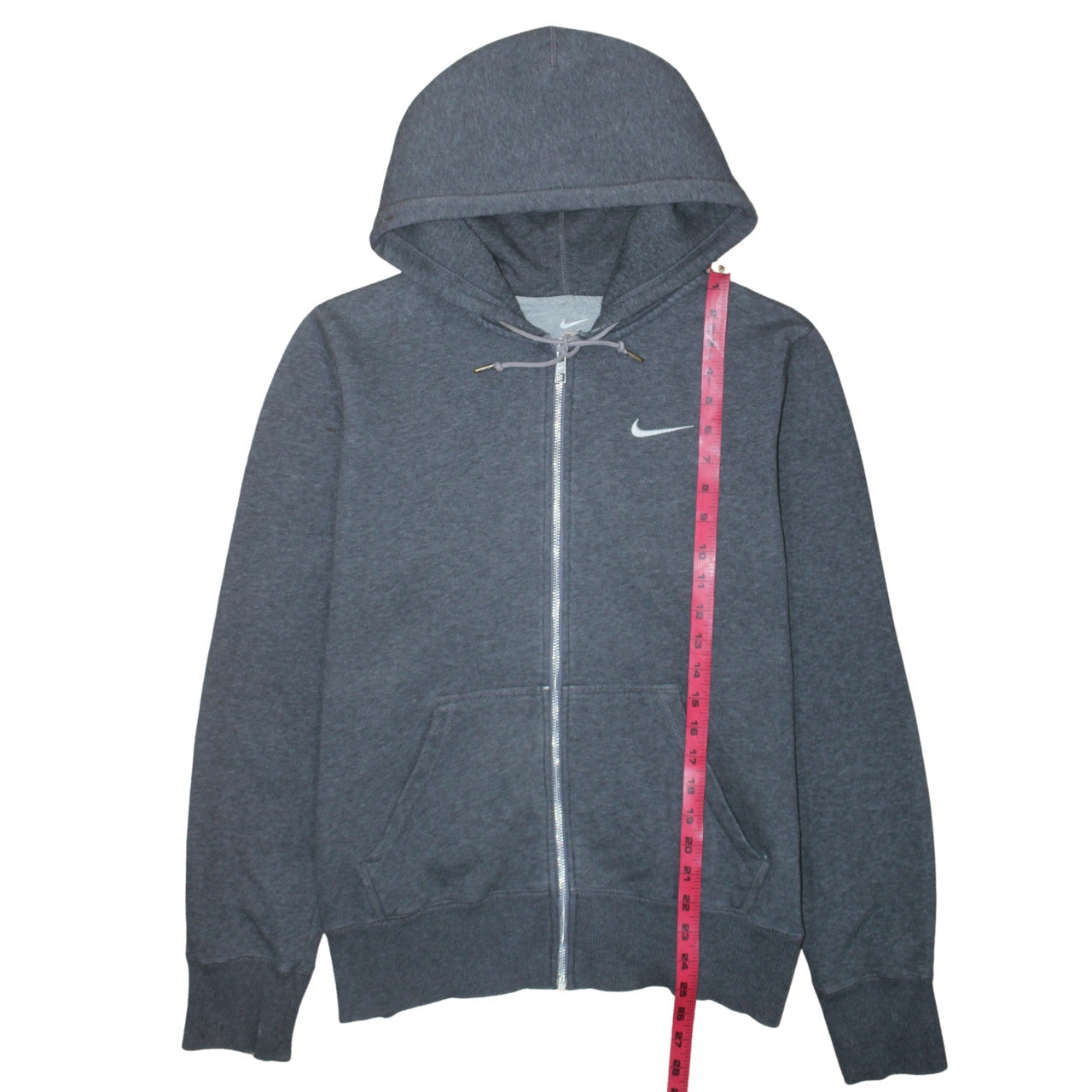 Mens UK Size S Nike Grey Full Zip Hoodie