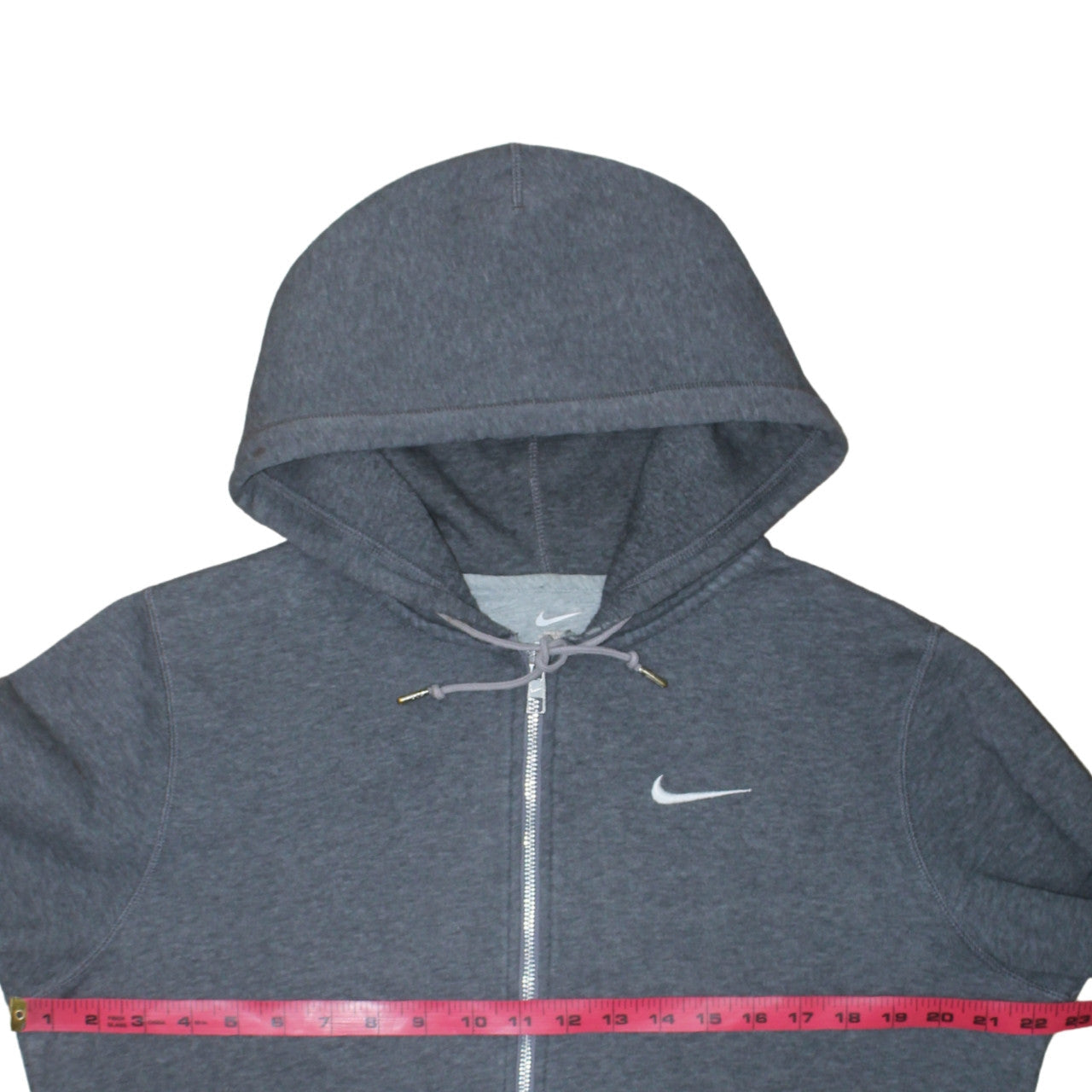 Mens UK Size S Nike Grey Full Zip Hoodie