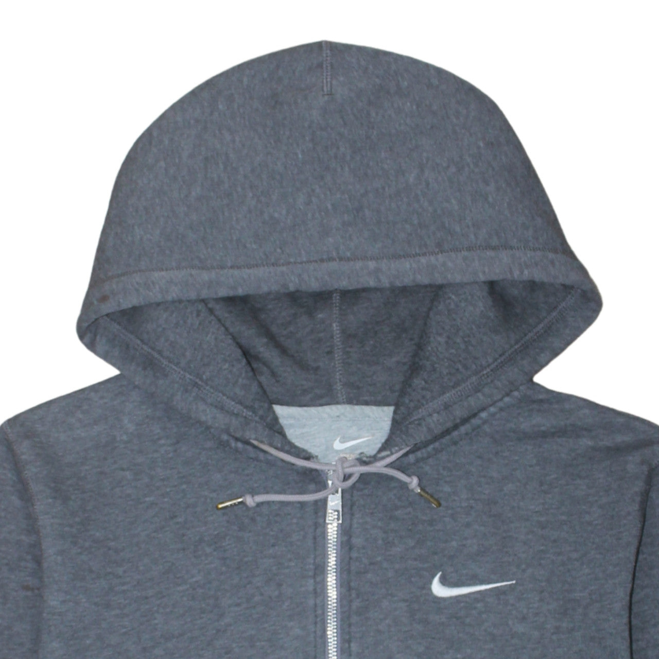 Mens UK Size S Nike Grey Full Zip Hoodie