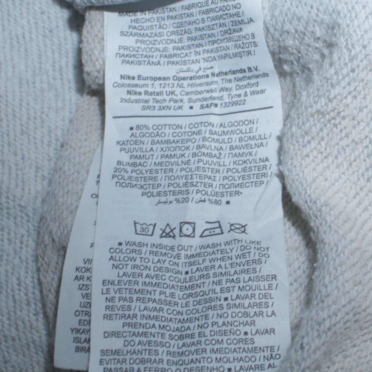 Womens UK Size XL Nike Grey Pullover Sweatshirt