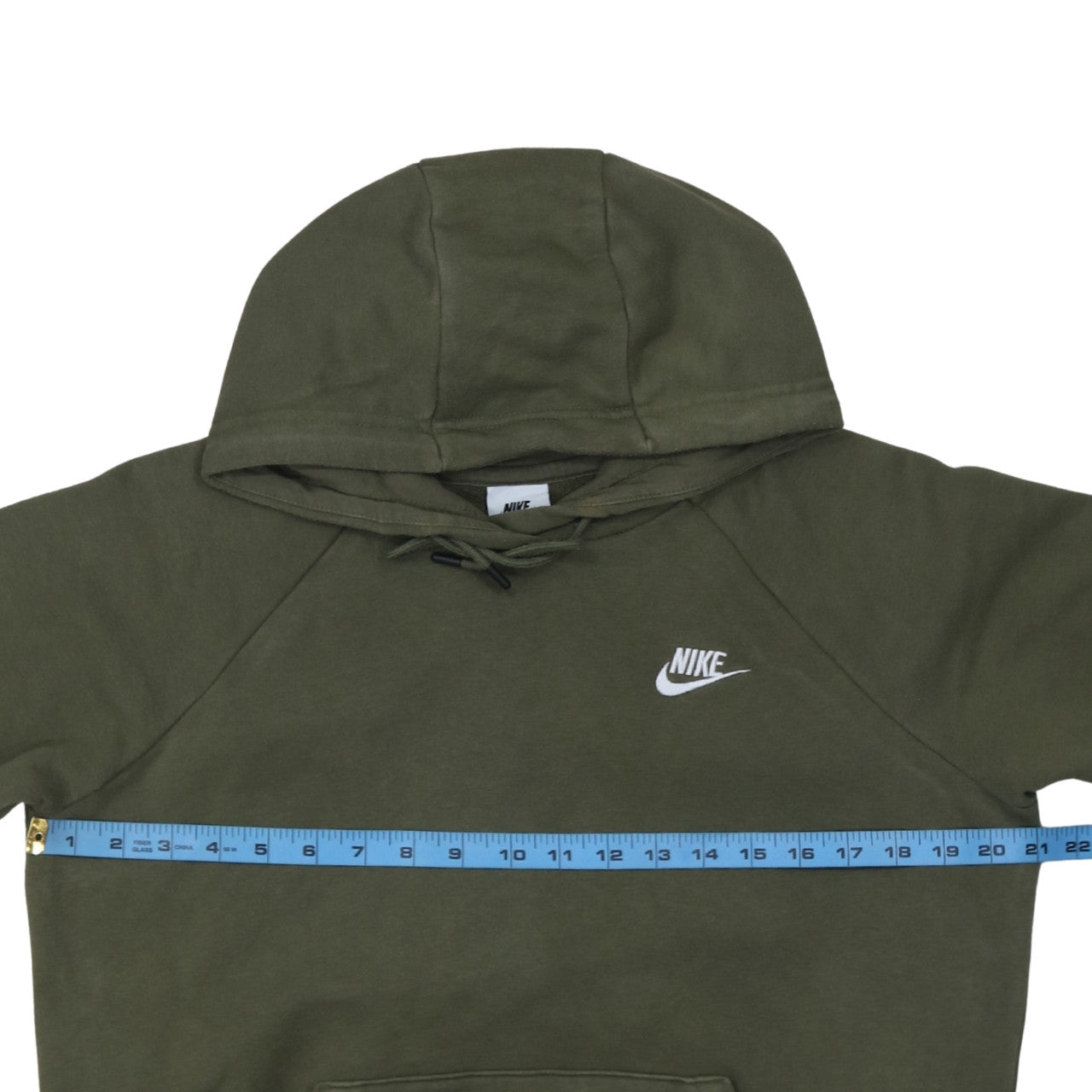Mens UK Size M Nike Green Pullover Hoodie