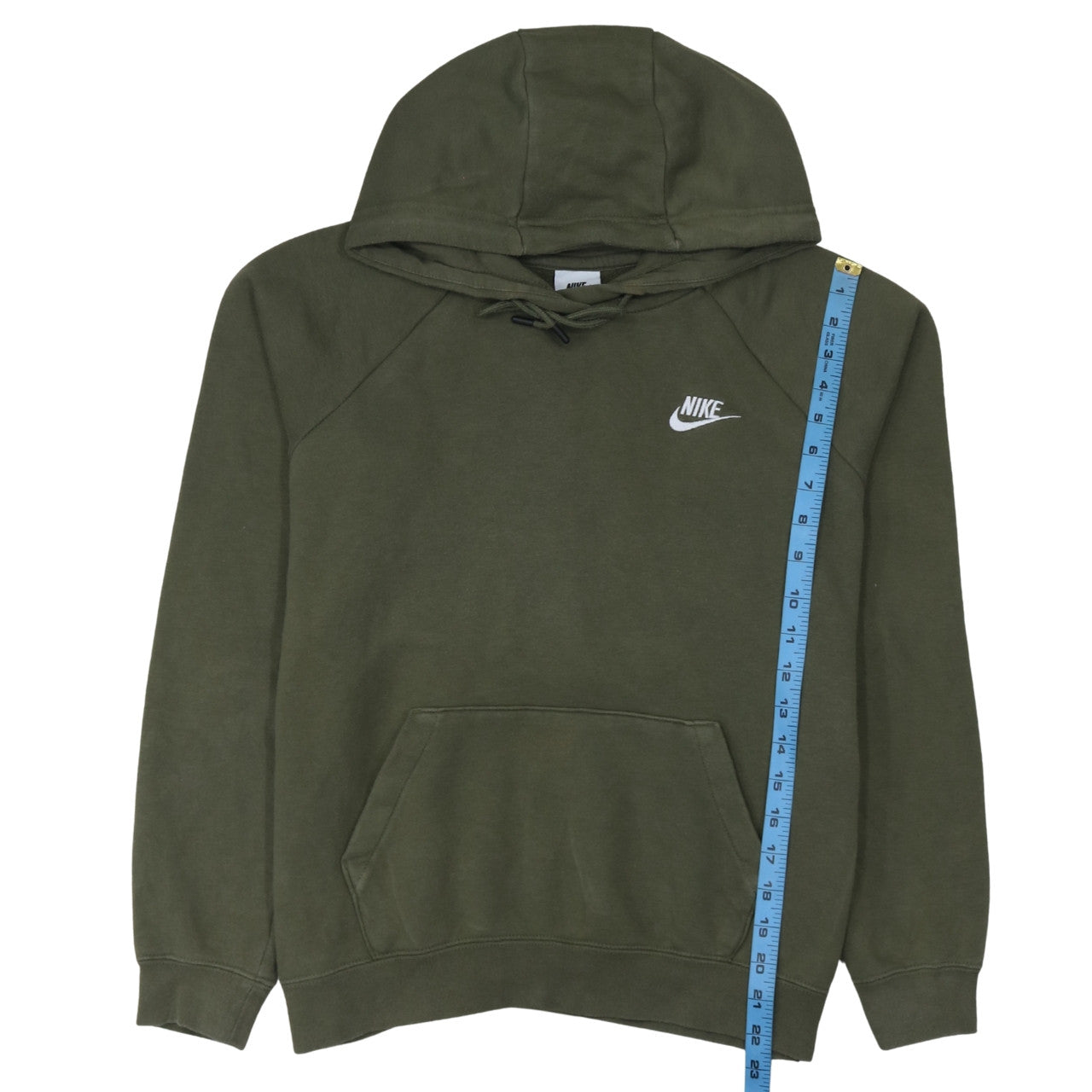Mens UK Size M Nike Green Pullover Hoodie