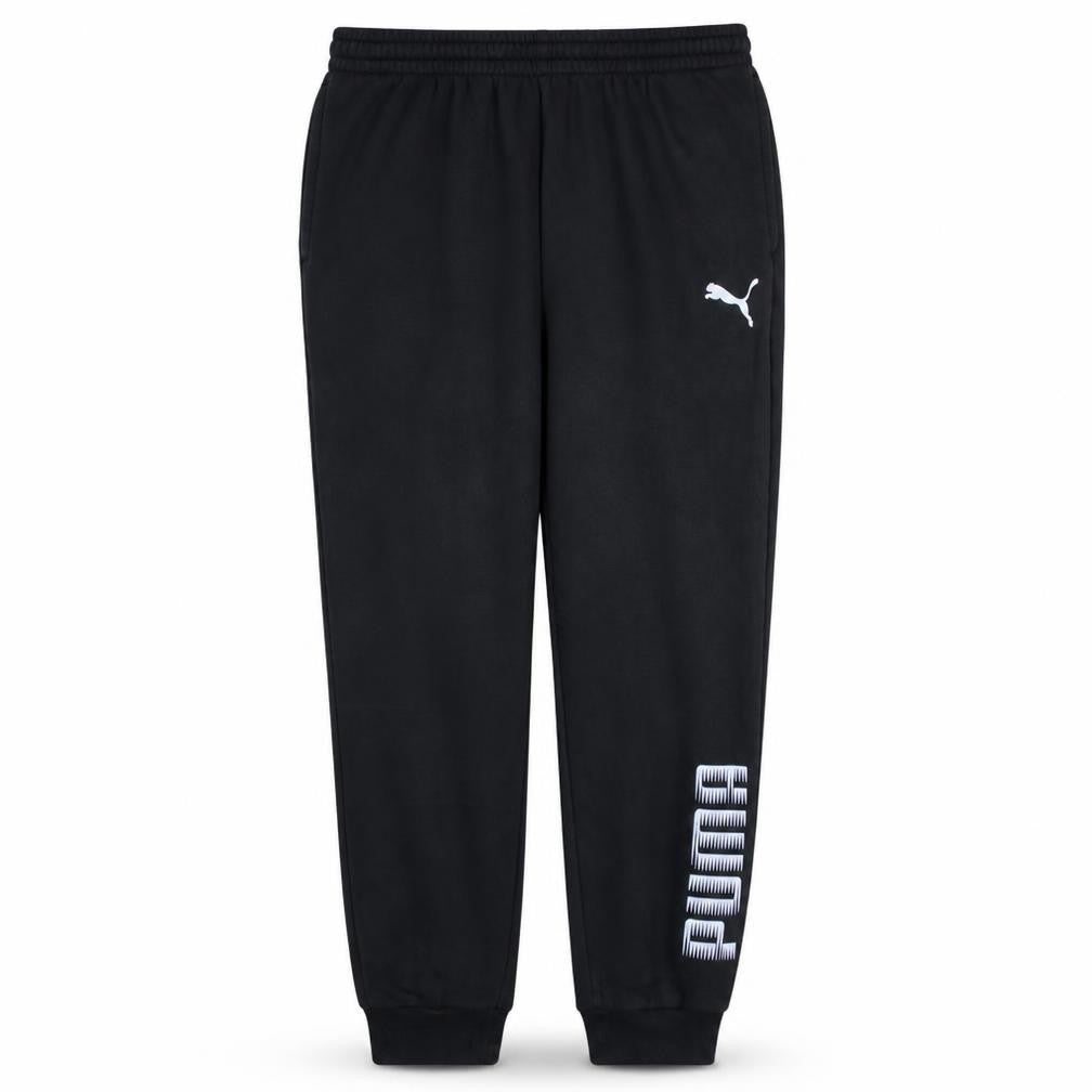 Mens UK Size L PUMA Regular Fit Jogger Black Trousers
