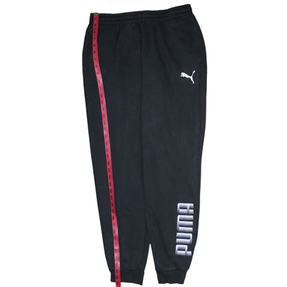 Mens UK Size L PUMA Regular Fit Jogger Black Trousers