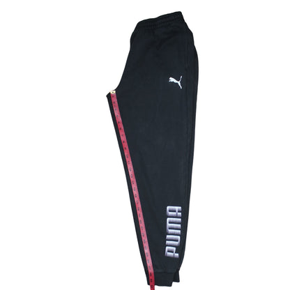 Mens UK Size L PUMA Regular Fit Jogger Black Trousers