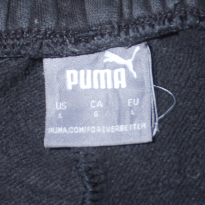 Mens UK Size L PUMA Regular Fit Jogger Black Trousers