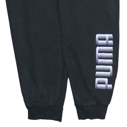 Mens UK Size L PUMA Regular Fit Jogger Black Trousers