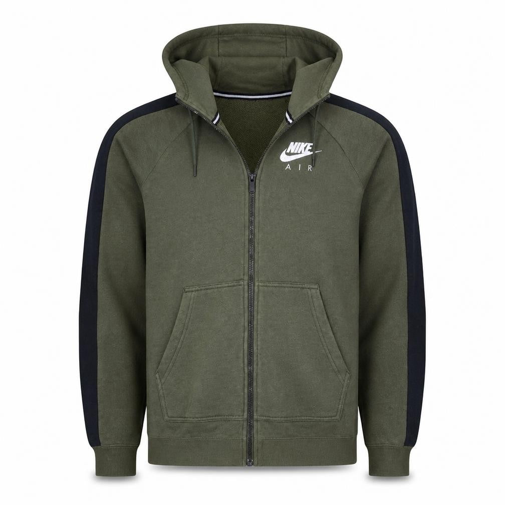 Mens UK Size S Nike Green Full Zip Hoodie