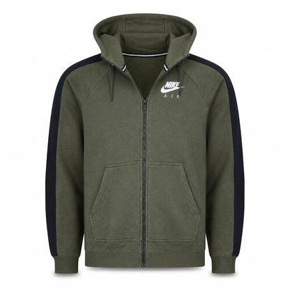 Mens UK Size S Nike Green Full Zip Hoodie