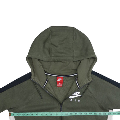 Mens UK Size S Nike Green Full Zip Hoodie