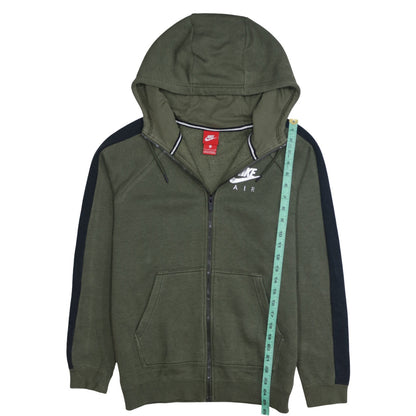 Mens UK Size S Nike Green Full Zip Hoodie