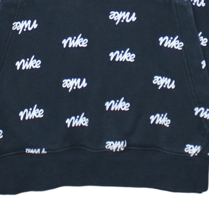 Womens UK Size S Nike Black Pullover Hoodie