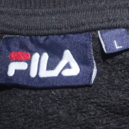 Mens UK Size L FILA Black Pullover Sweatshirt