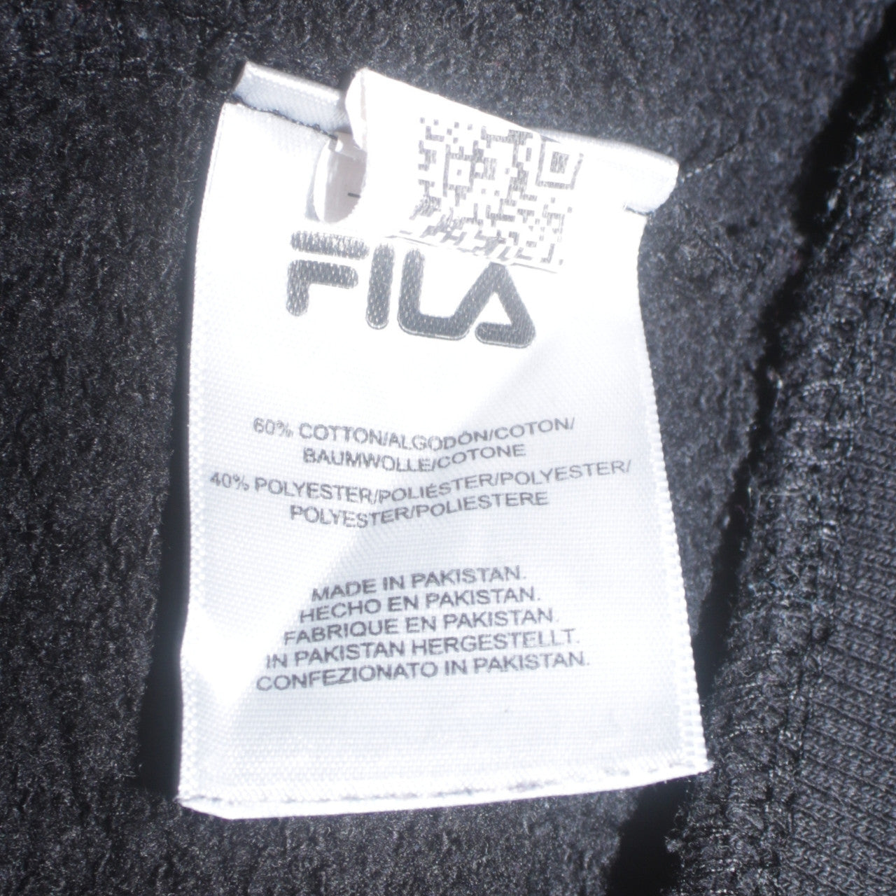 Mens UK Size L FILA Black Pullover Sweatshirt