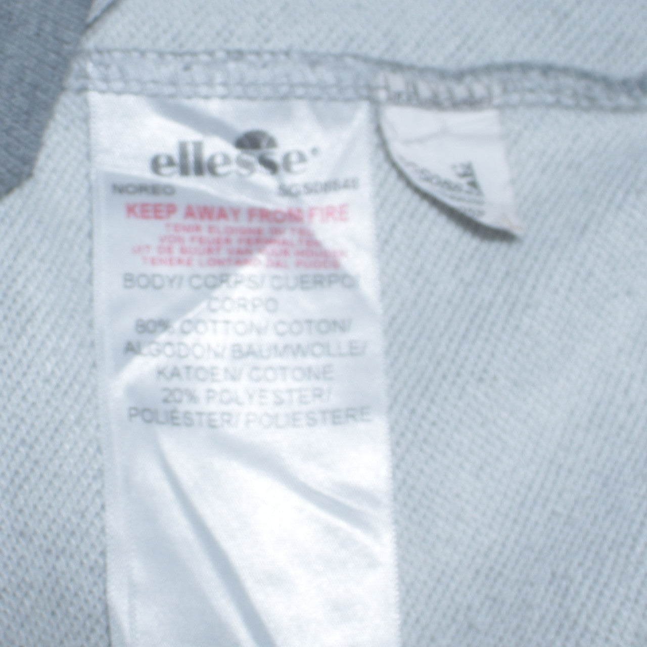 Womens UK Size 8 ellesse Grey Pullover Hoodie