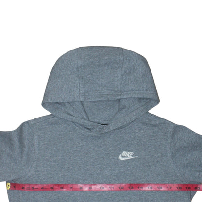 Nike Boys Grey Pullover Hoodie XL Fleece Logo Sportswear Jumper