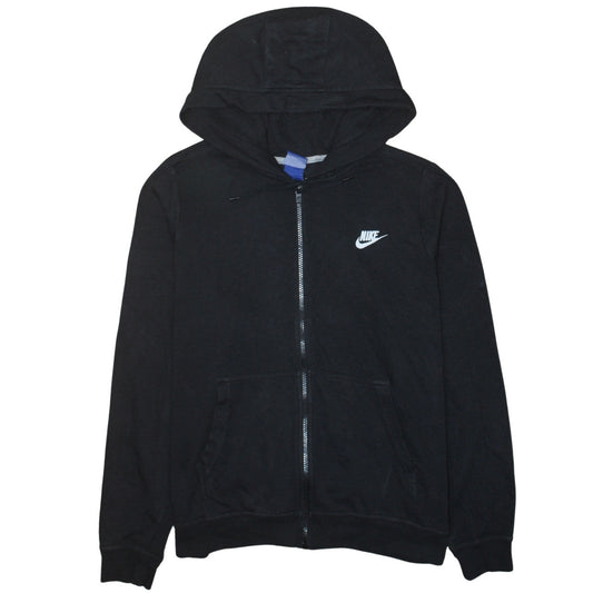 Womens UK Size XL Nike Black Full Zip Hoodie