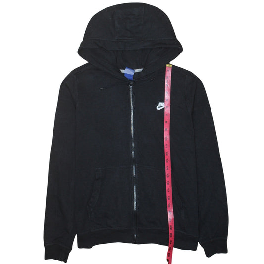 Womens UK Size XL Nike Black Full Zip Hoodie