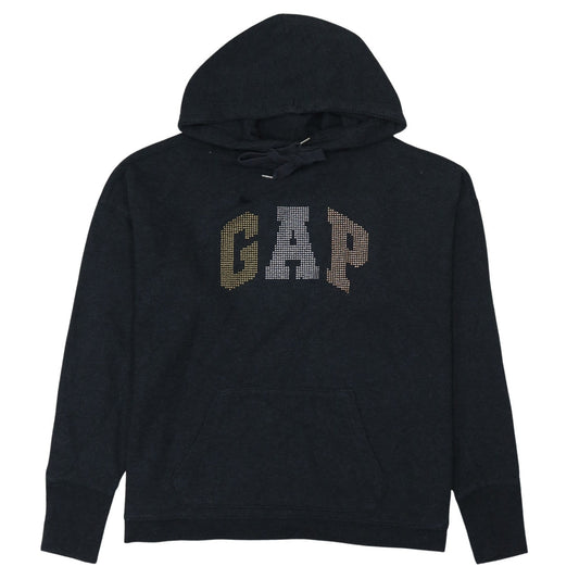 Womens UK Size XS Gap Black Pullover Hoodie