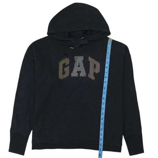 Womens UK Size XS Gap Black Pullover Hoodie