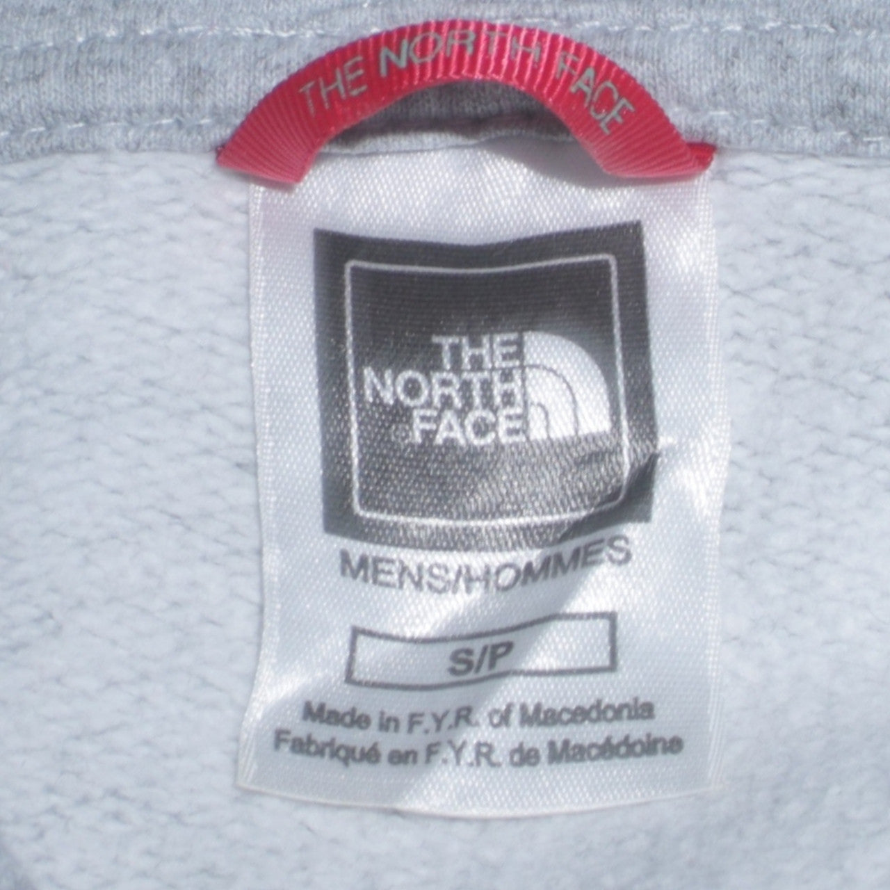 Mens UK Size S The North Face Grey Full Zip Hoodie