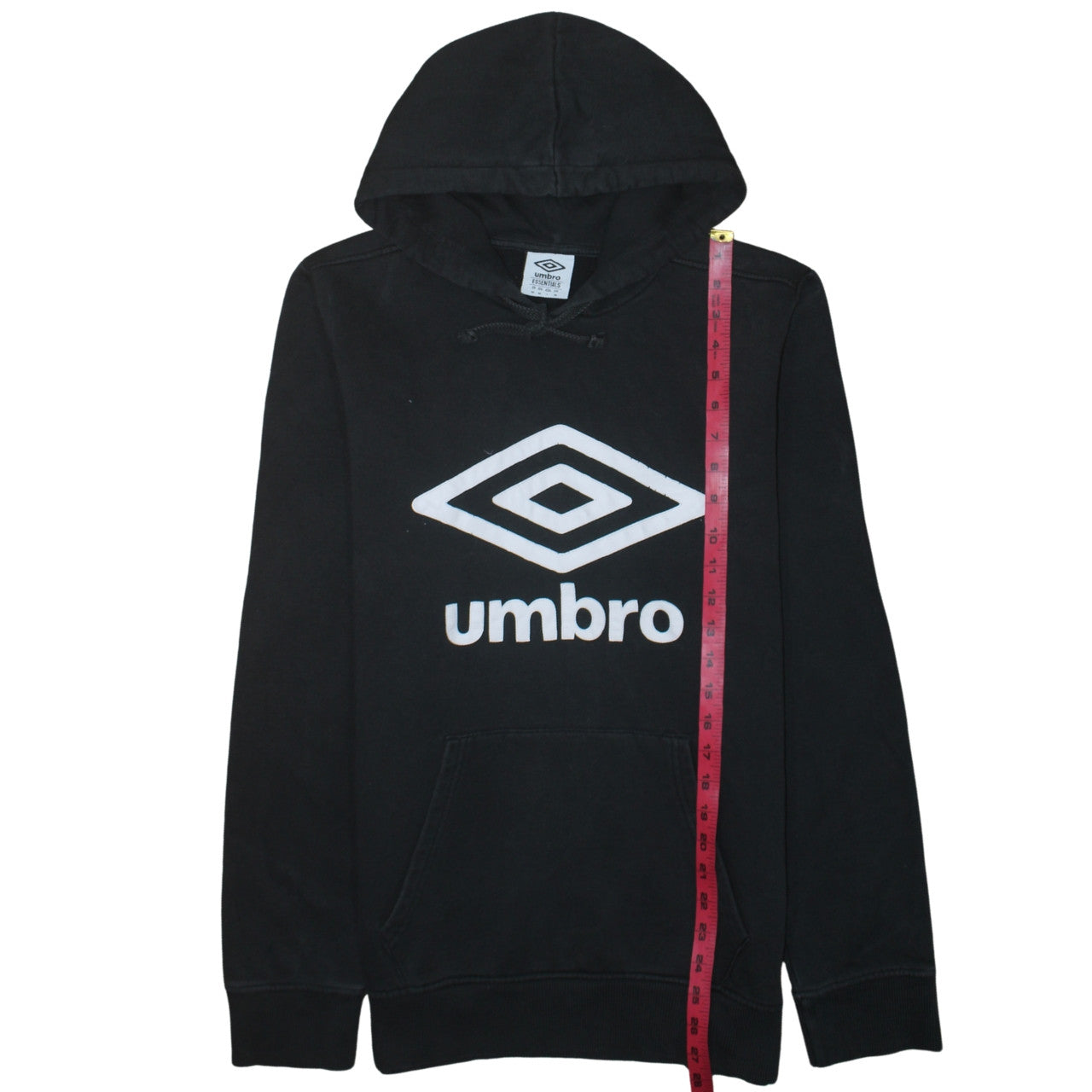 Mens UK Size M Umbro Black Pullover Hoodie