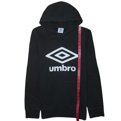 Mens UK Size M Umbro Black Pullover Hoodie
