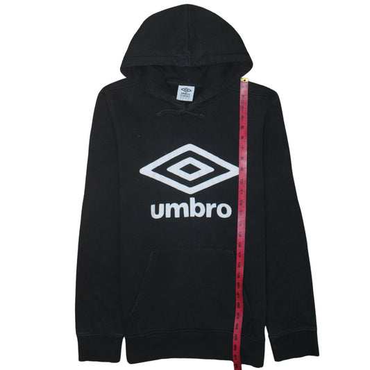 Mens UK Size M Umbro Black Pullover Hoodie