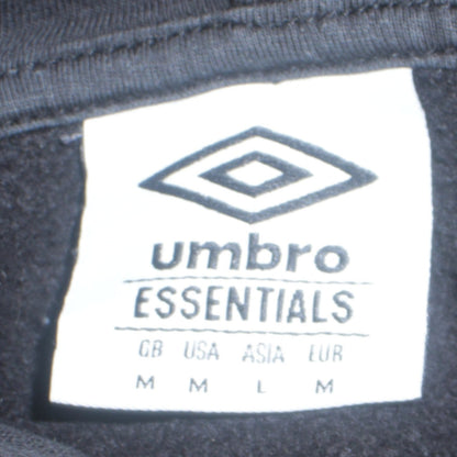 Mens UK Size M Umbro Black Pullover Hoodie