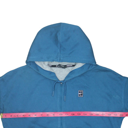 Womens UK Size S Nike Blue Full Zip Hoodie