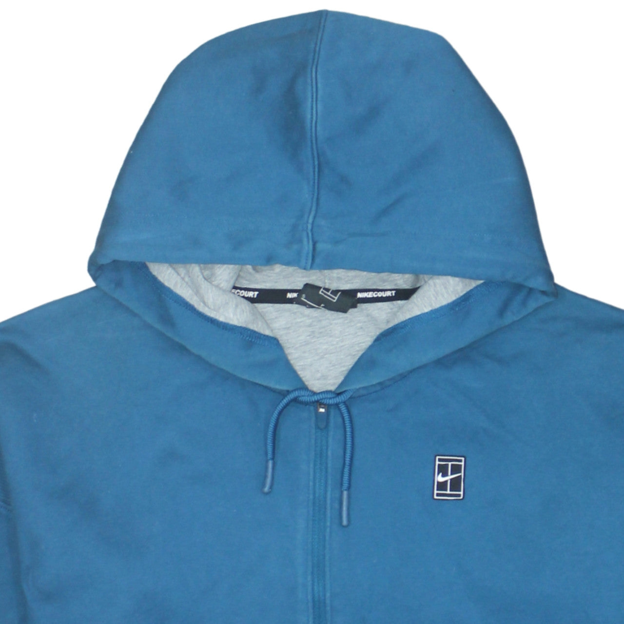 Womens UK Size S Nike Blue Full Zip Hoodie