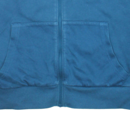 Womens UK Size S Nike Blue Full Zip Hoodie