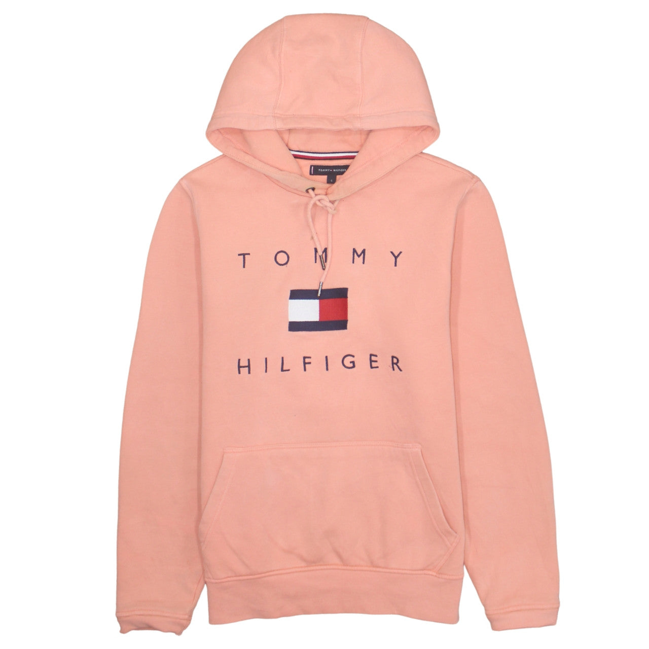 Mens UK Size S Tommy Hilfiger Pink Pullover Hoodie