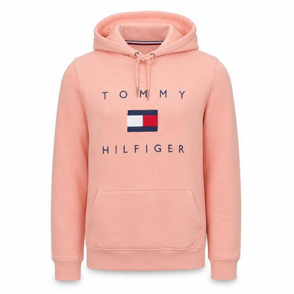 Mens UK Size S Tommy Hilfiger Pink Pullover Hoodie