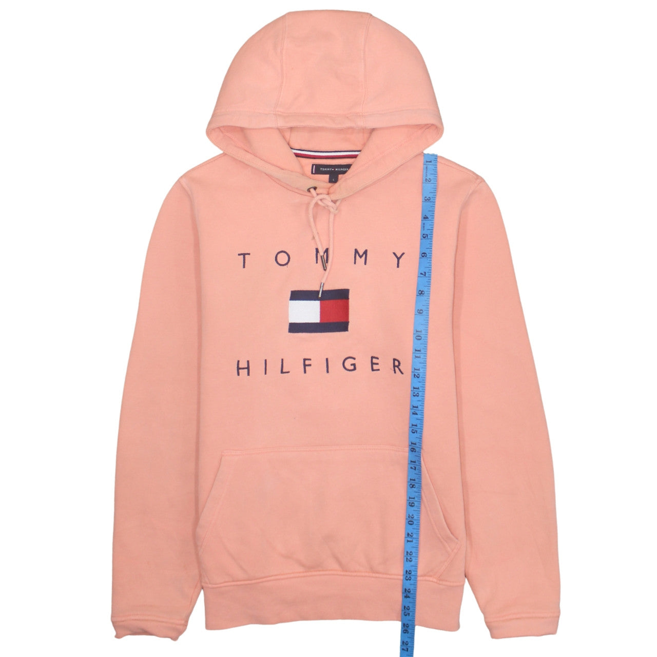Mens UK Size S Tommy Hilfiger Pink Pullover Hoodie