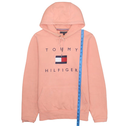 Mens UK Size S Tommy Hilfiger Pink Pullover Hoodie