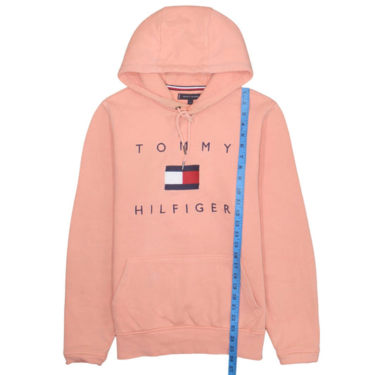 Mens UK Size S Tommy Hilfiger Pink Pullover Hoodie