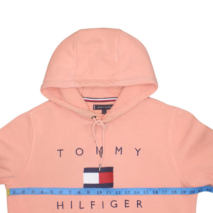 Mens UK Size S Tommy Hilfiger Pink Pullover Hoodie