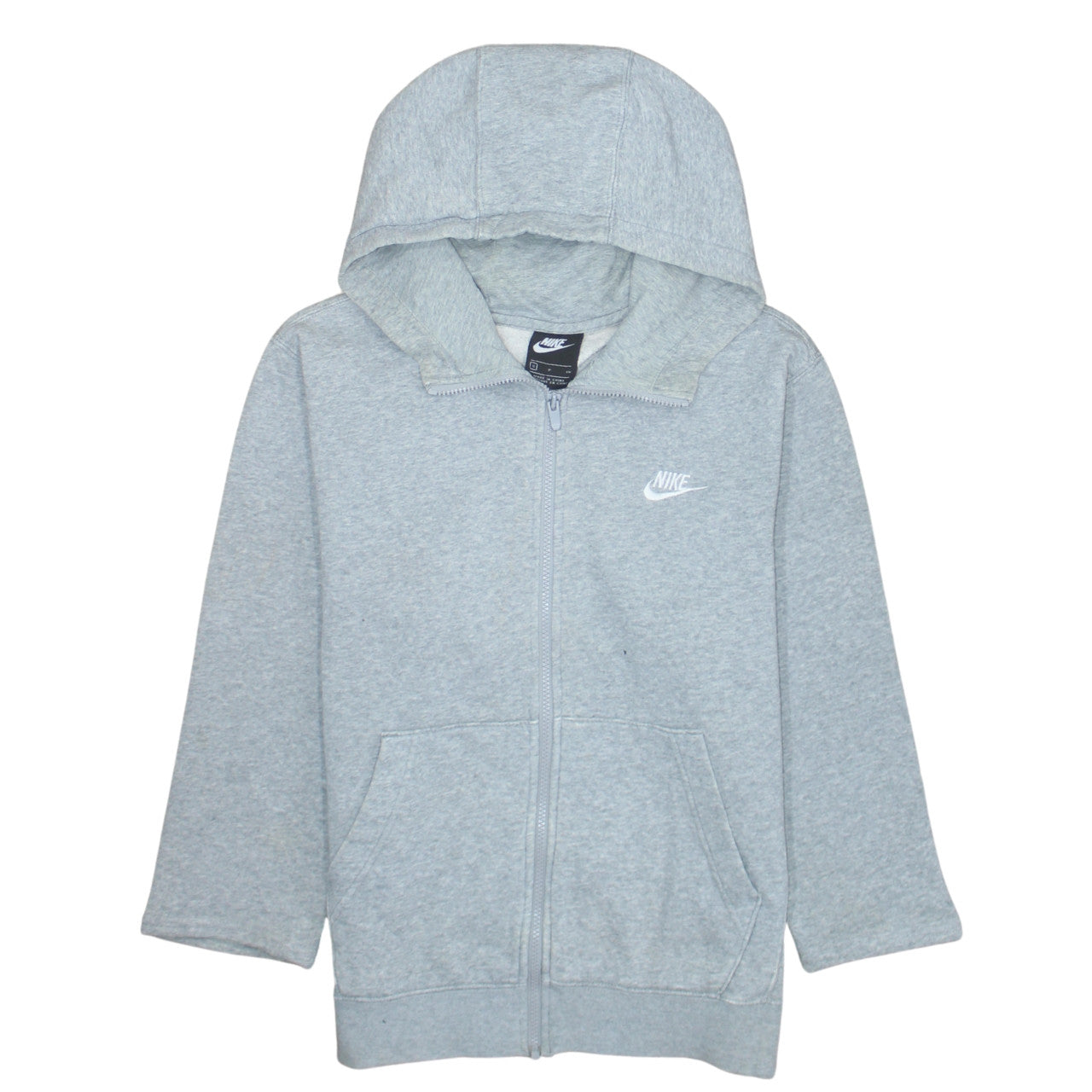 Mens UK Size S Nike Grey Full Zip Hoodie