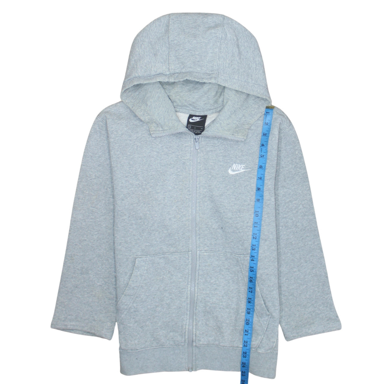 Mens UK Size S Nike Grey Full Zip Hoodie