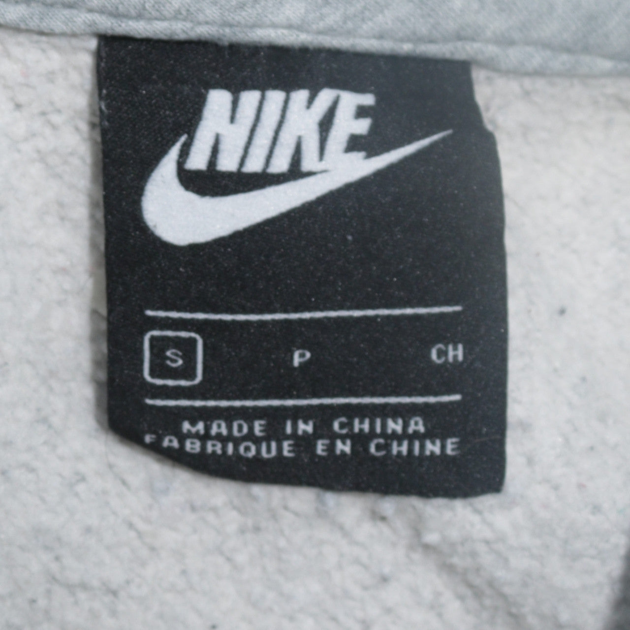 Mens UK Size S Nike Grey Full Zip Hoodie
