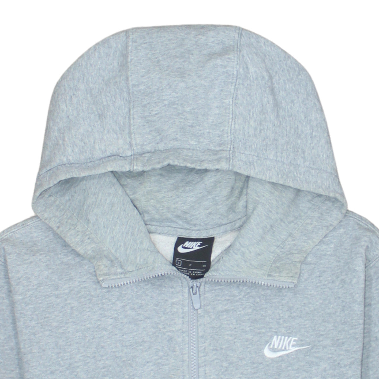 Mens UK Size S Nike Grey Full Zip Hoodie