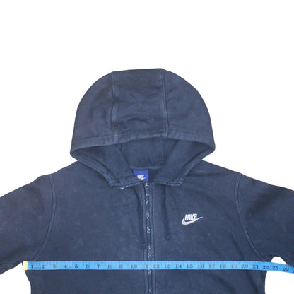 Mens UK Size M Nike Blue Full Zip Hoodie