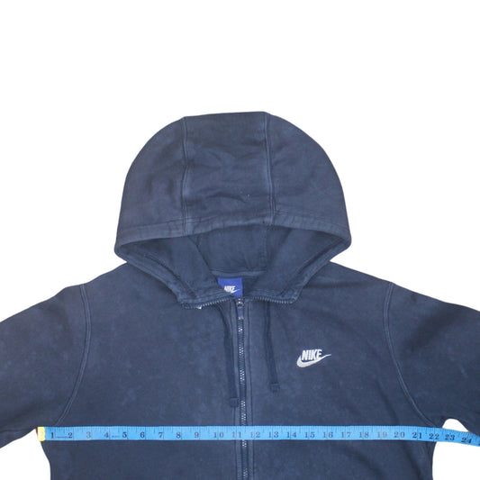 Mens UK Size M Nike Blue Full Zip Hoodie