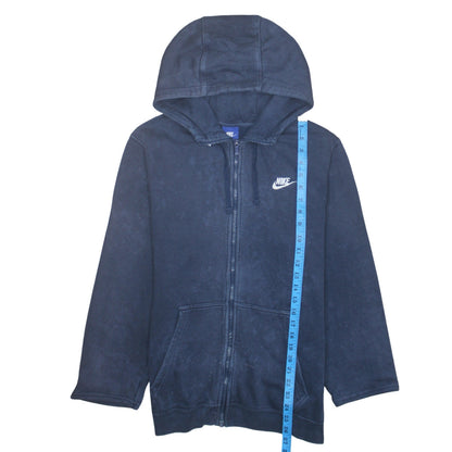 Mens UK Size M Nike Blue Full Zip Hoodie